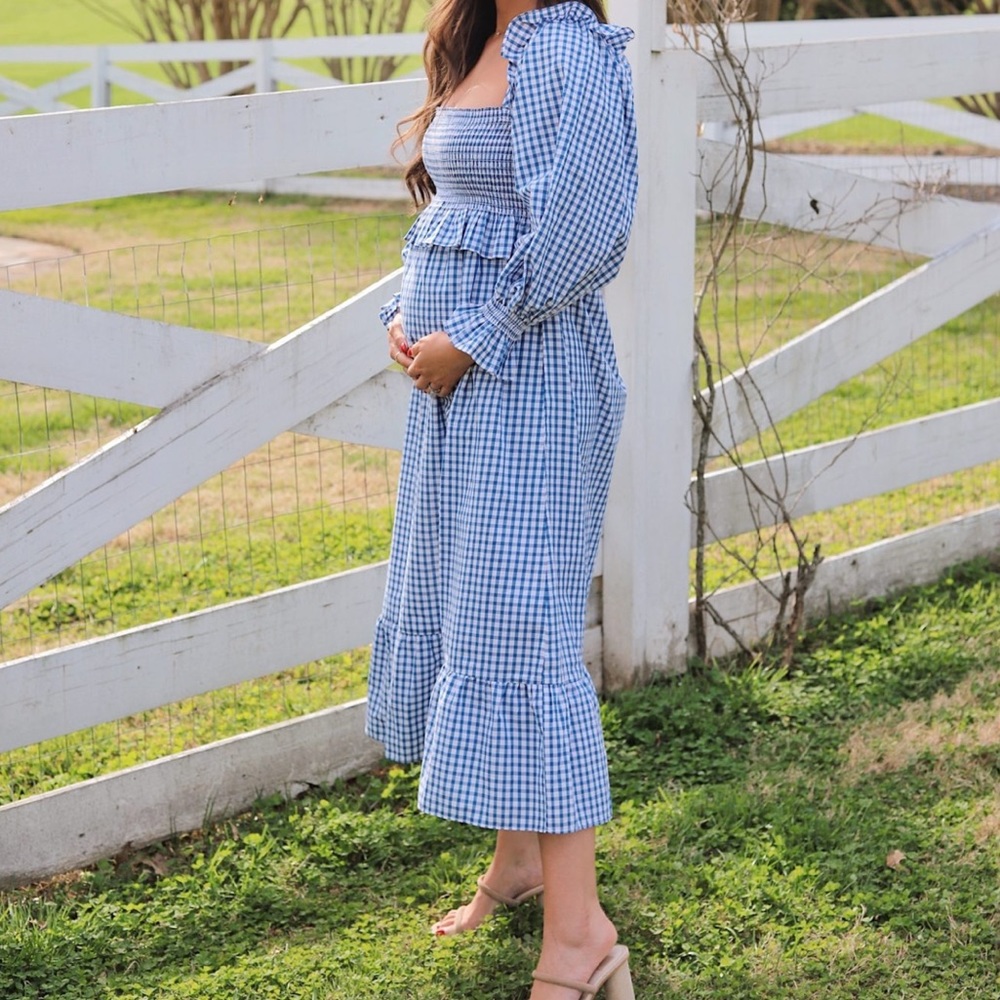 Frances Hart Midi Gingham Dress